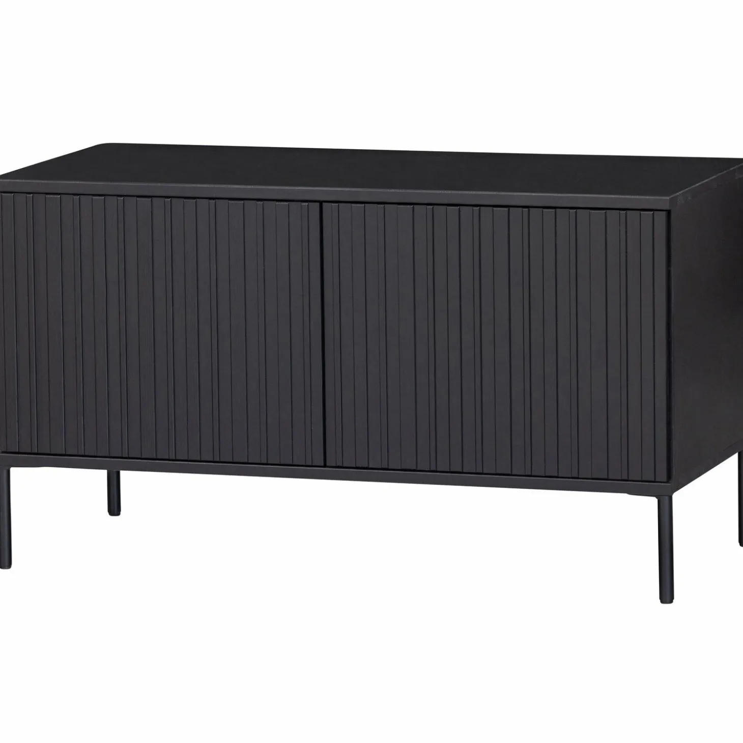 TV-meubel New Gravure Grenen 100cm - Zwart - Loft24.nl