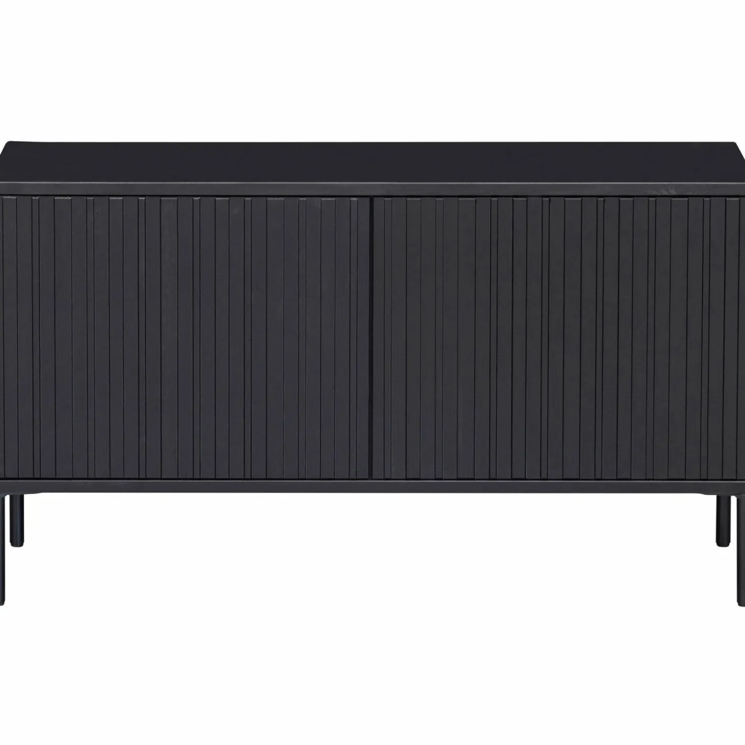 TV-meubel New Gravure Grenen 100cm - Zwart - Loft24.nl
