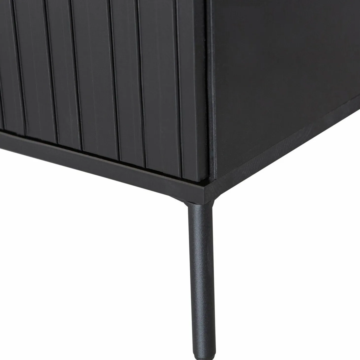 TV-meubel New Gravure Grenen 100cm - Zwart - Loft24.nl