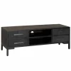 TV-meubel Ziano Visgraat 145 cm - Zwart - Loft24.nl