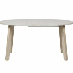 Uitschuifbare Ronde Eettafel Lange Jan 120 x 120-200cm, kleur Eiken - Loft24.nl