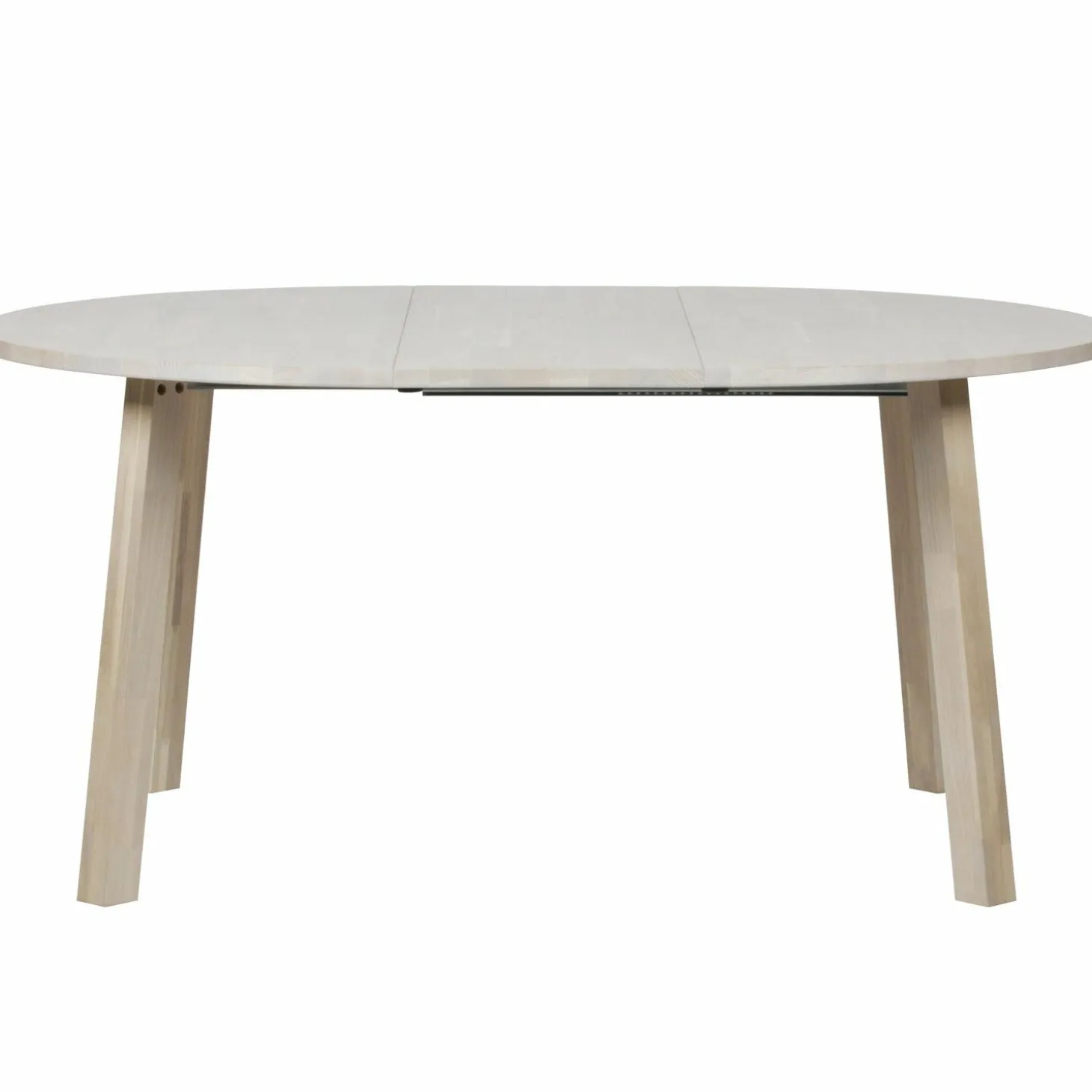 Uitschuifbare Ronde Eettafel Lange Jan 120 x 120-200cm, kleur Eiken - Loft24.nl