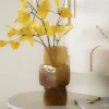 Vaas Batu Mondgeblazen glas - Mosterdgeel - Loft24.nl