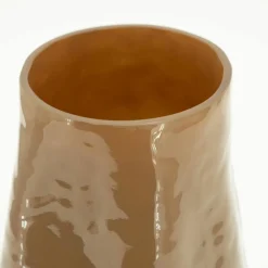 Vaas Boyna Glas 30cm hoog - Bruin - Loft24.nl