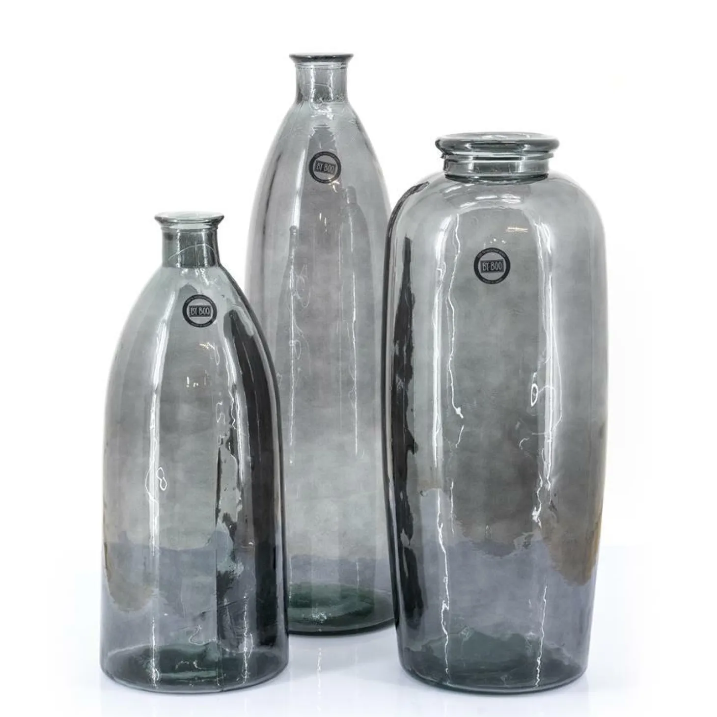 Vaas Dali Glas 26 x 63 cm Grijs - Loft24.nl