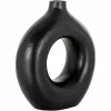 Vaas Felice 22cm hoog kleur Zwart - Loft24.nl