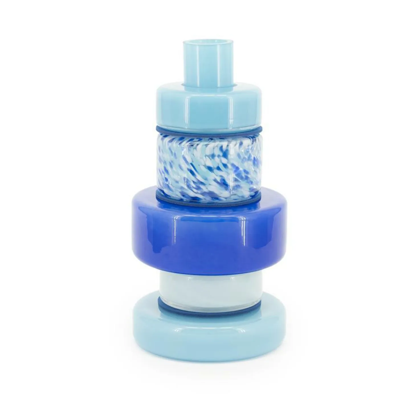 Vaas Golas Mondgeblazen glas - Blauw - Loft24.nl