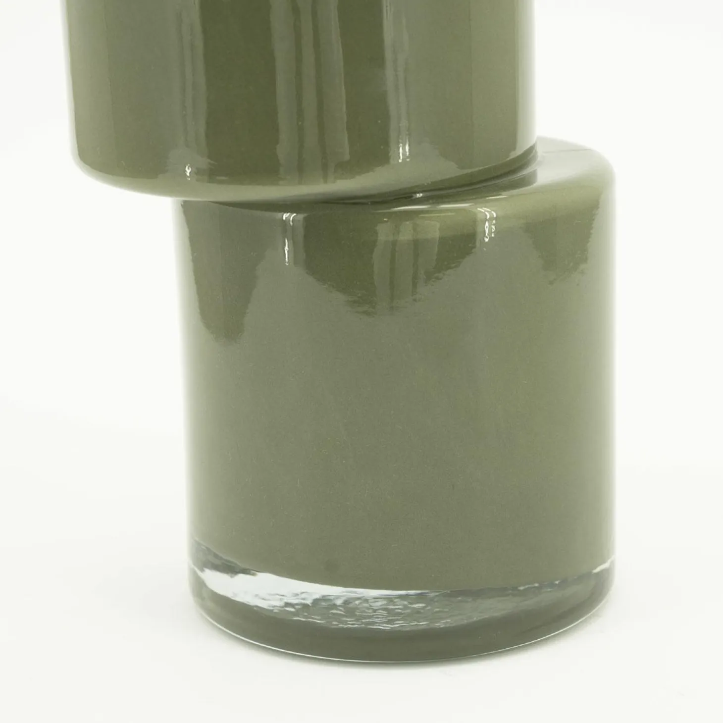 Vaas Pila Glas 35cm hoog - Moss groen - Loft24.nl