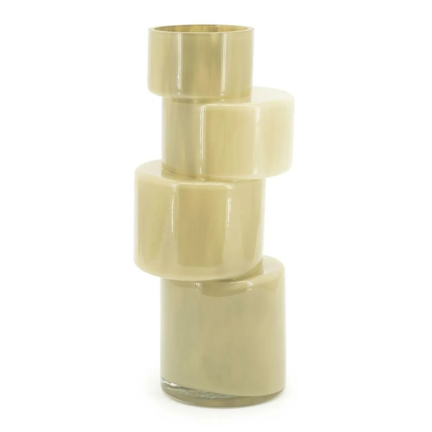 Vaas Pila Glas 35cm hoog - Sage groen - Loft24.nl