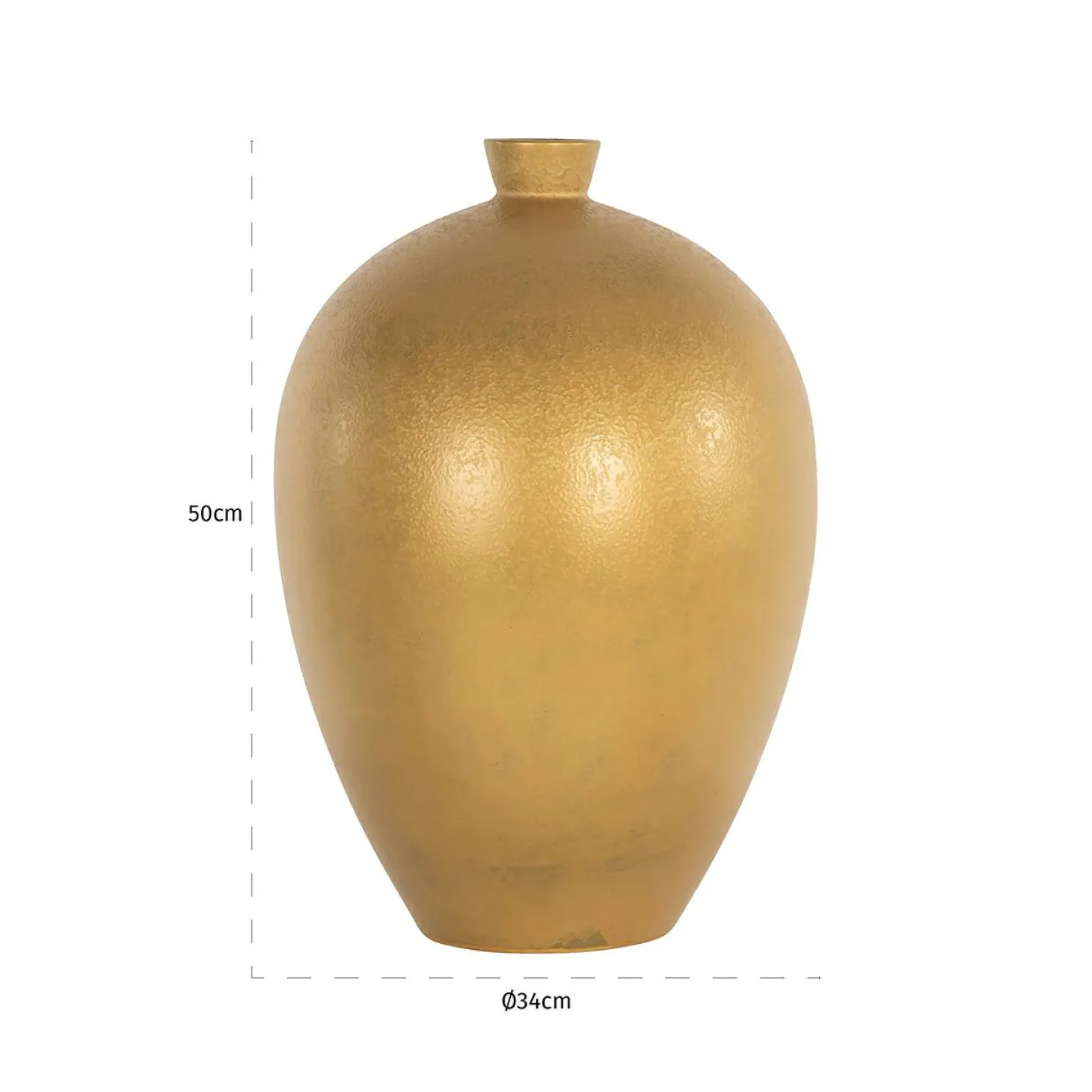 Vaas Shirley 25cm kleur Goud - Loft24.nl