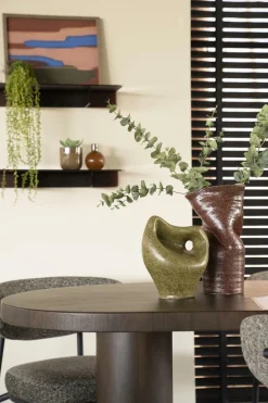 Vaas Songa Aardewerk 36cm hoog - Burgundy - Loft24.nl
