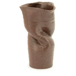 Vaas Songa Aardewerk 36cm hoog - Burgundy - Loft24.nl