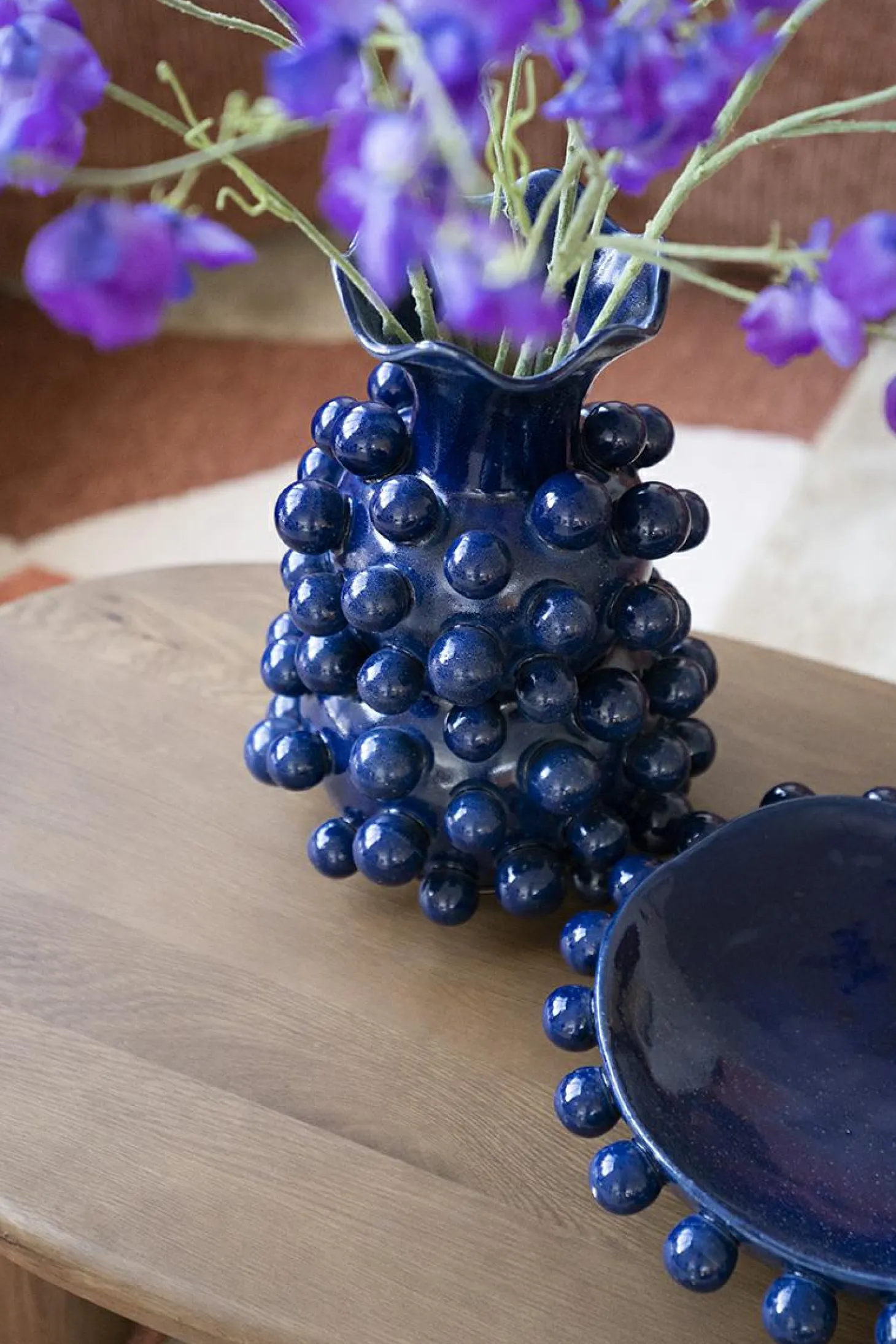 Vaas Viro Geglazuurd aardewerk - Blauw - Loft24.nl