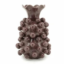Vaas Viro Geglazuurd aardewerk - Burgundy - Loft24.nl