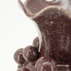 Vaas Viro Geglazuurd aardewerk - Burgundy - Loft24.nl
