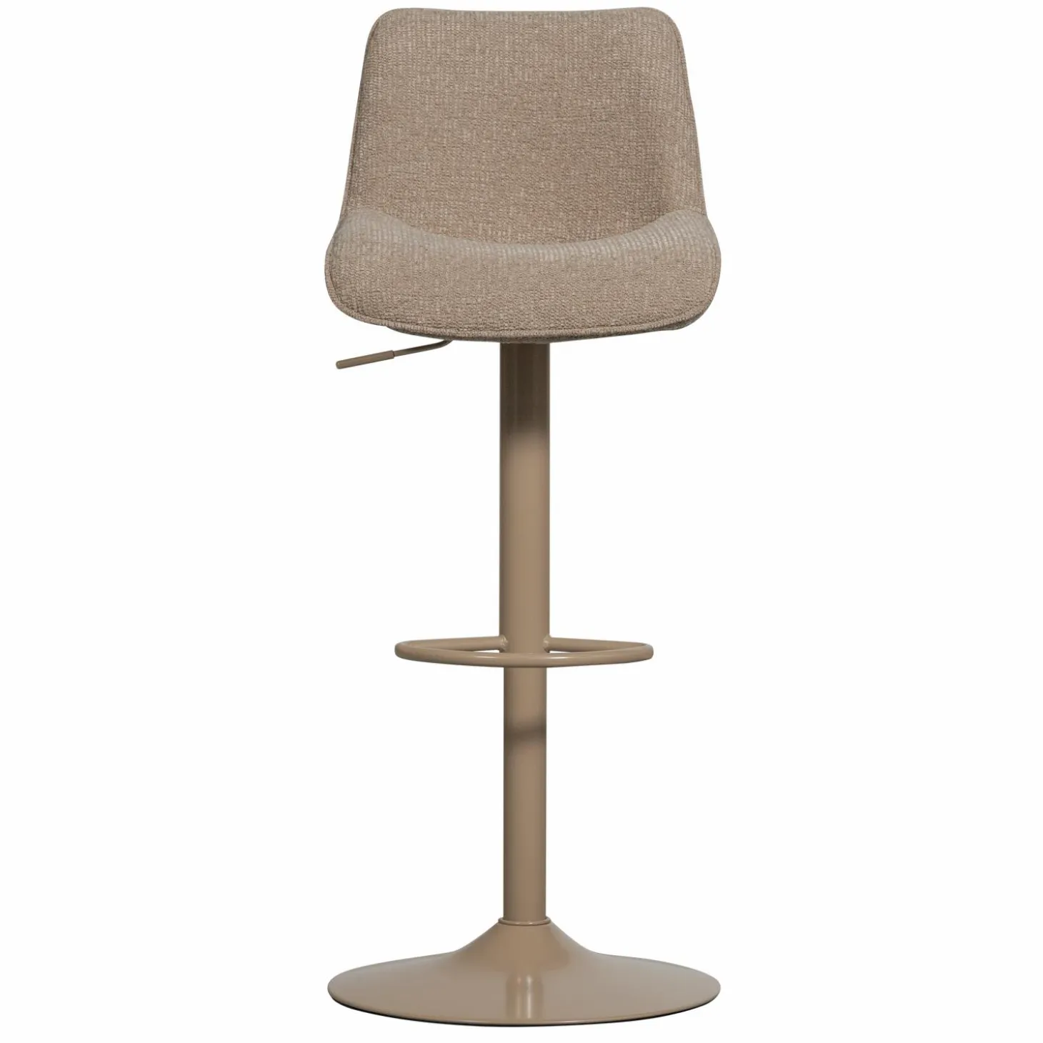 Verstelbare Barkruk Marten Geweven stof - Zand (zithoogte 65-88cm) - Loft24.nl