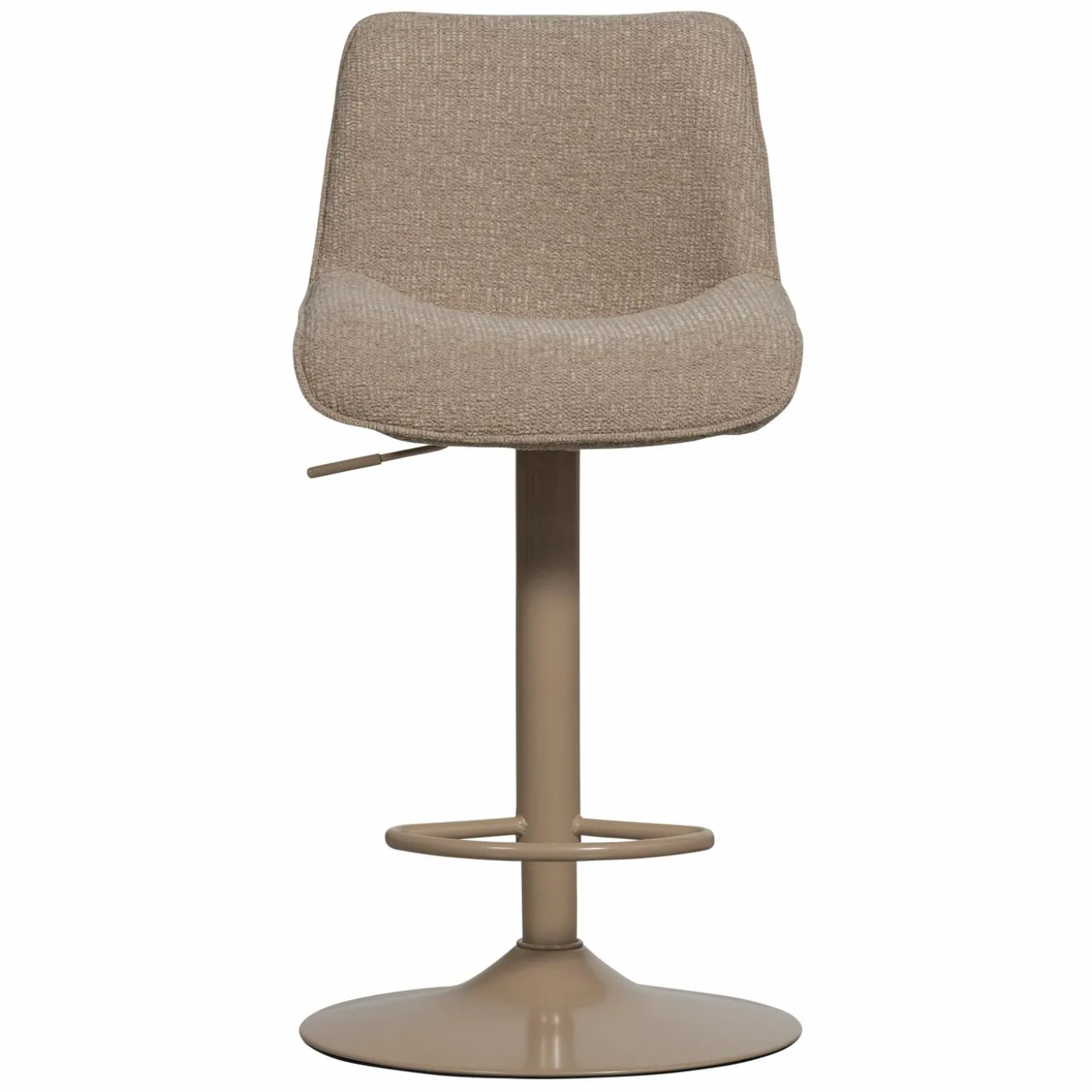 Verstelbare Barkruk Marten Geweven stof - Zand (zithoogte 65-88cm) - Loft24.nl