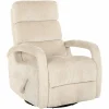 Verstelbare Draaifauteuil Denvi Chenille - Beige - Loft24.nl