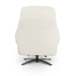 Verstelbare Fauteuil Caleb Met voetenbank - Beige - Loft24.nl