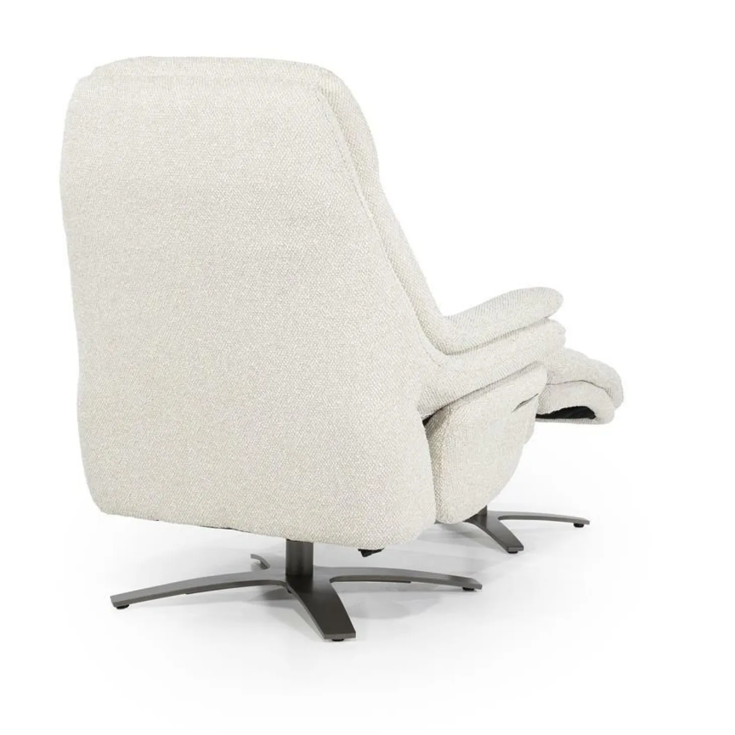 Verstelbare Fauteuil Caleb Met voetenbank - Beige - Loft24.nl