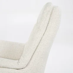 Verstelbare Fauteuil Caleb Met voetenbank - Beige - Loft24.nl