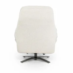 Verstelbare Fauteuil Caleb Met voetenbank - Beige - Loft24.nl