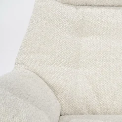 Verstelbare Fauteuil Caleb Met voetenbank - Beige - Loft24.nl