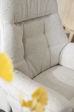 Verstelbare Fauteuil Caleb Met voetenbank - Beige - Loft24.nl