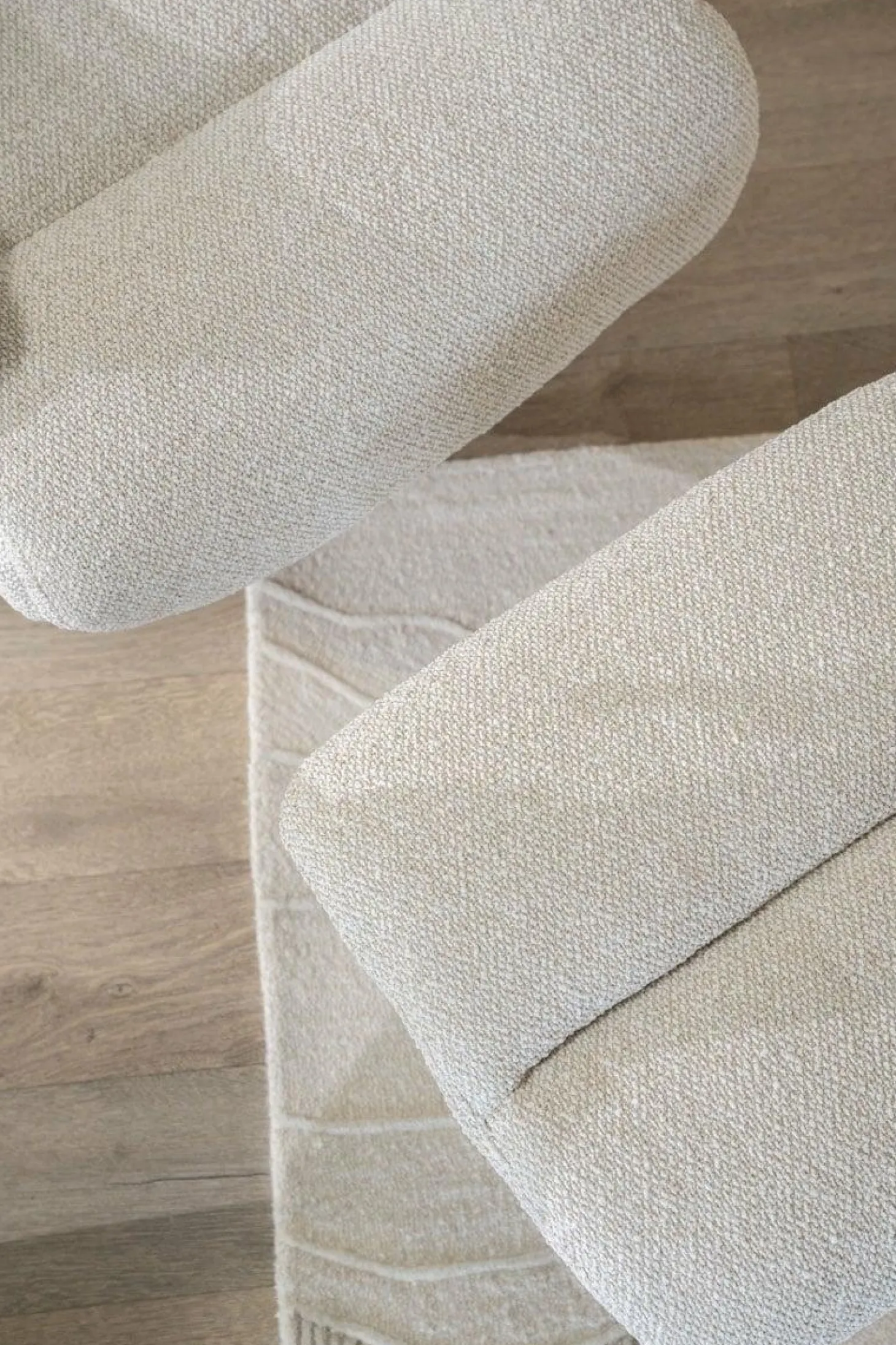 Verstelbare Fauteuil Caleb Met voetenbank - Beige - Loft24.nl