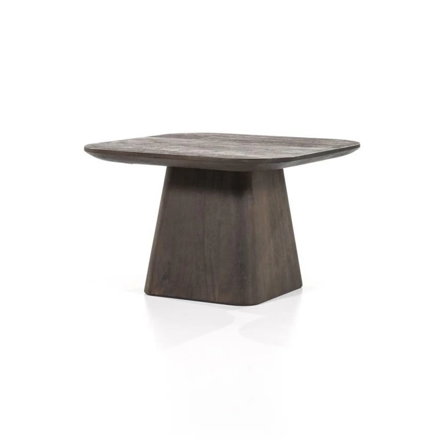 Vierkante Bijzettafel Aron Mangohout - Bruin 60 cm - Loft24.nl