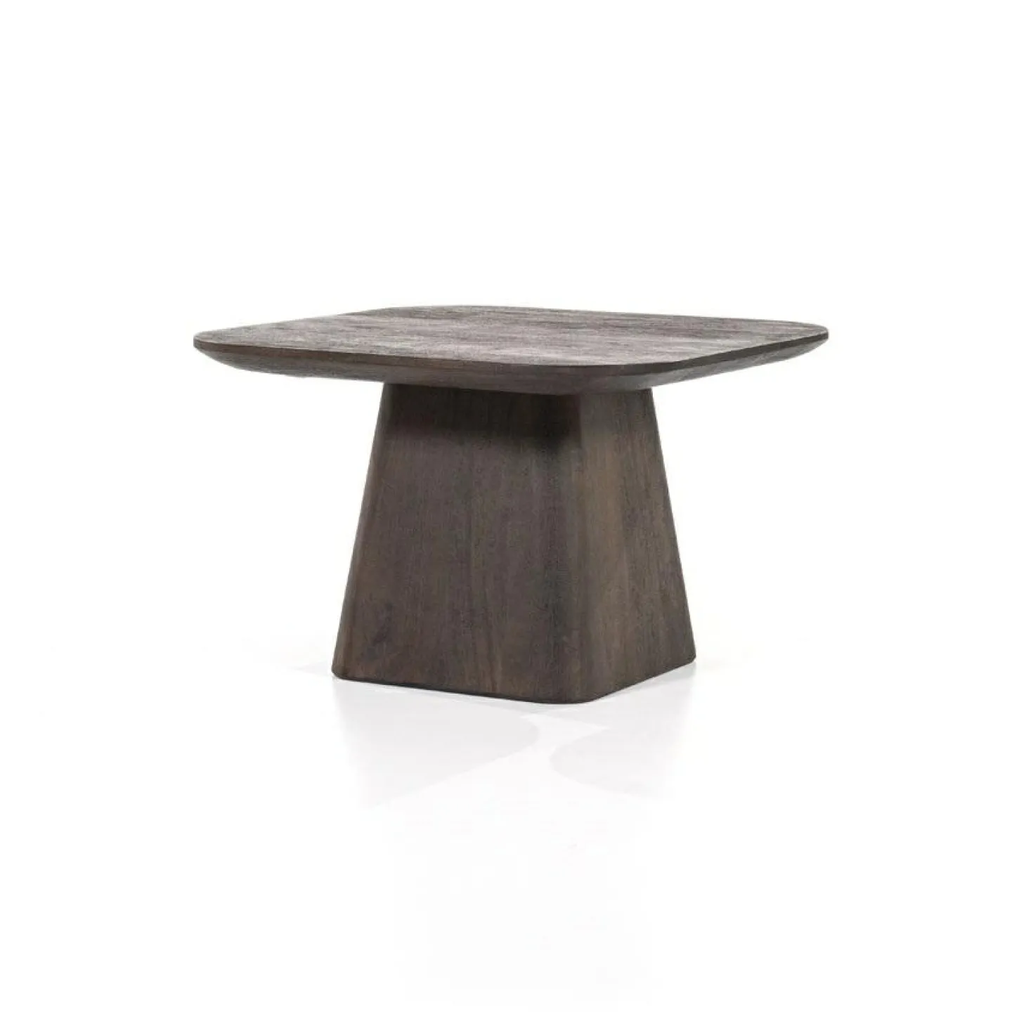 Vierkante Bijzettafel Aron Mangohout - Bruin 60 cm - Loft24.nl