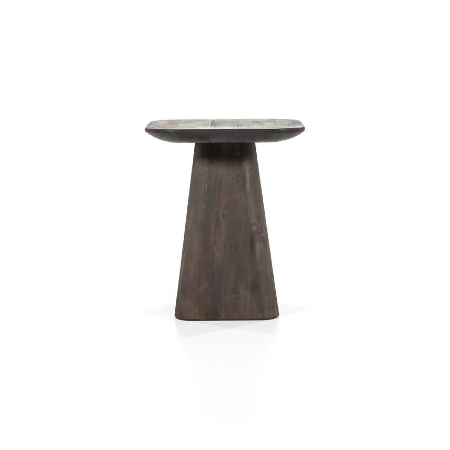 Vierkante Bijzettafel Aron Mangohout - Bruin 40 cm - Loft24.nl