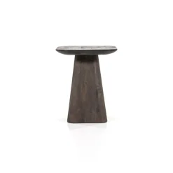 Vierkante Bijzettafel Aron Mangohout - Bruin 40 cm - Loft24.nl
