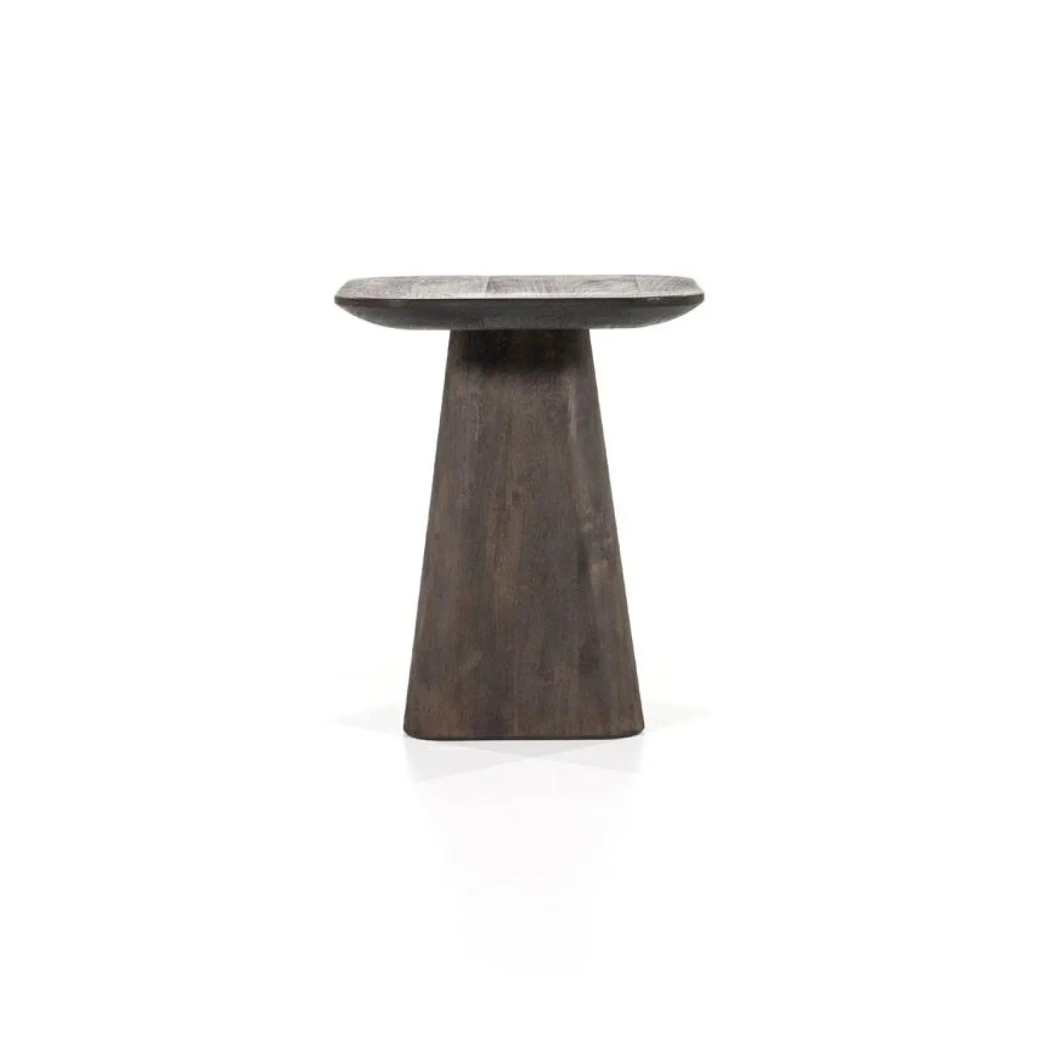 Vierkante Bijzettafel Aron Mangohout - Bruin 40 cm - Loft24.nl