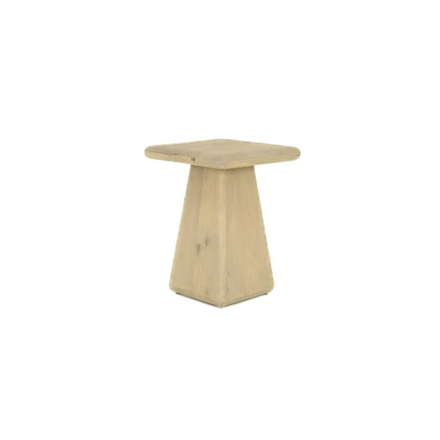 Vierkante Bijzettafel Asti Mangohout kleur Naturel - Loft24.nl