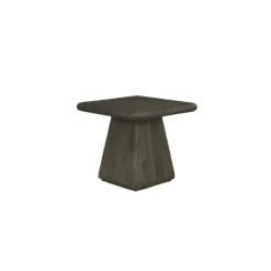 Vierkante Bijzettafel Asti Mangohout 60 x 60cm kleur Olijfbruin - Loft24.nl