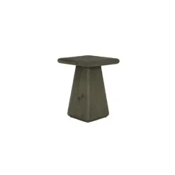 Vierkante Bijzettafel Asti Mangohout, 40 x 40cm kleur Olijfbruin - Loft24.nl