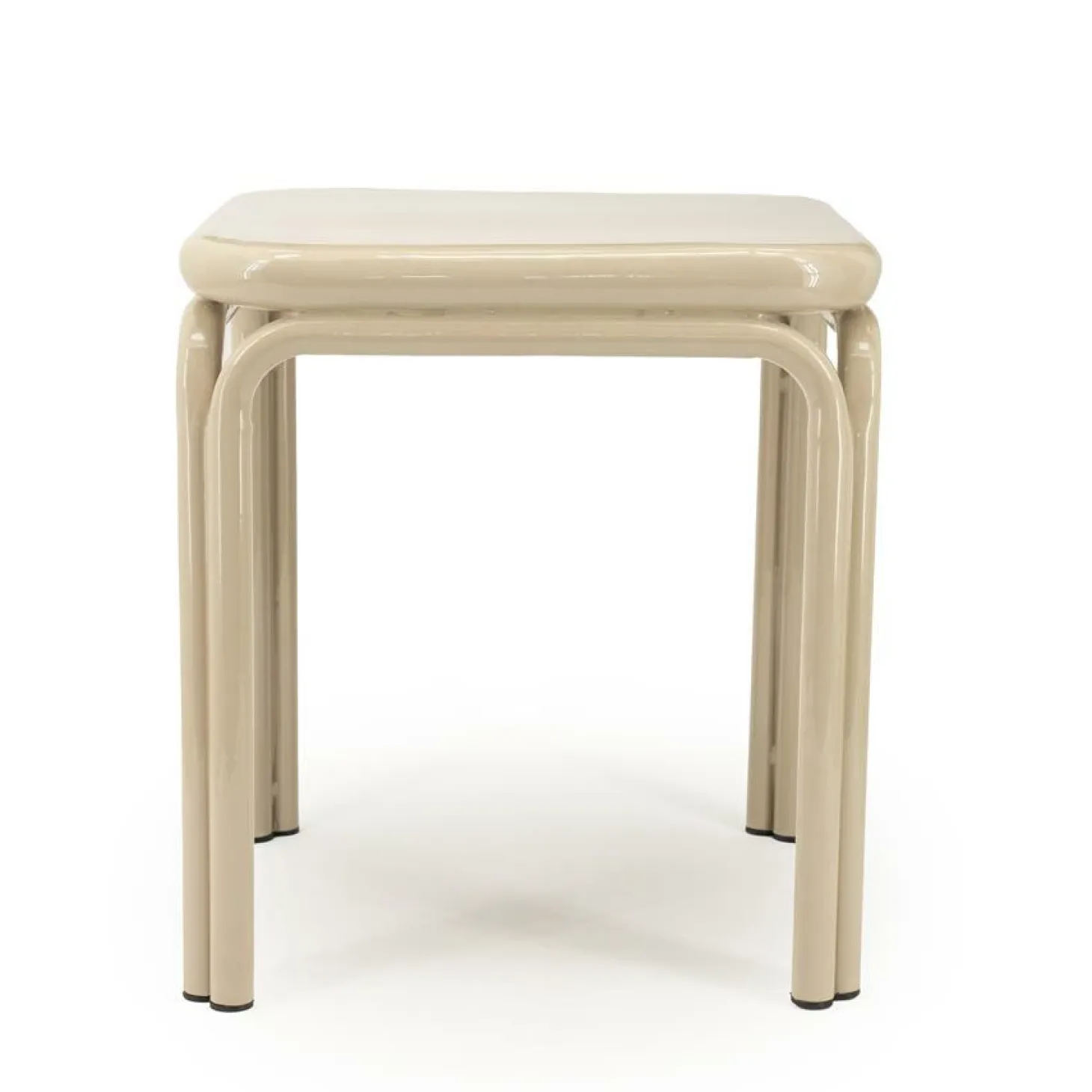 Vierkante Bijzettafel Zilo 43 x 43cm - Beige - Loft24.nl
