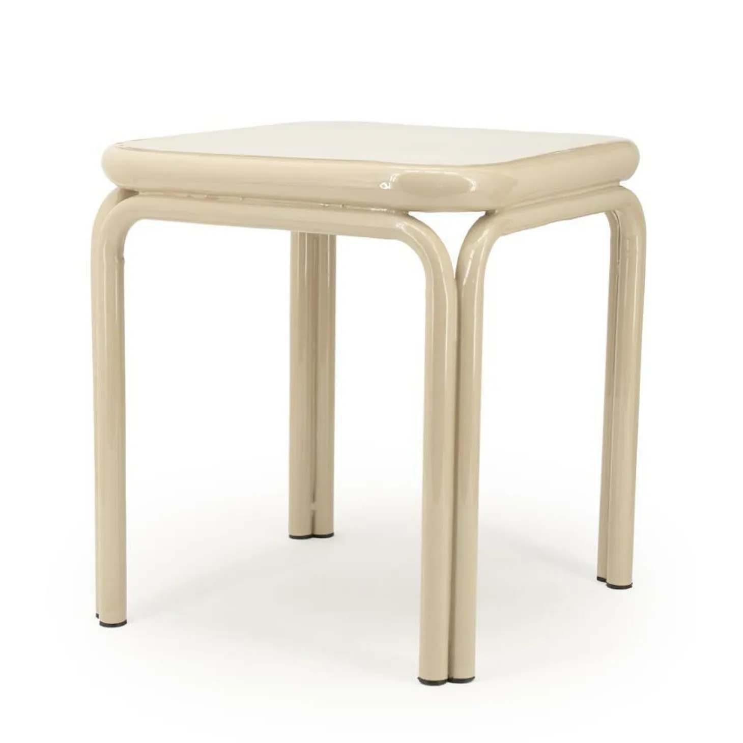 Vierkante Bijzettafel Zilo 43 x 43cm - Beige - Loft24.nl