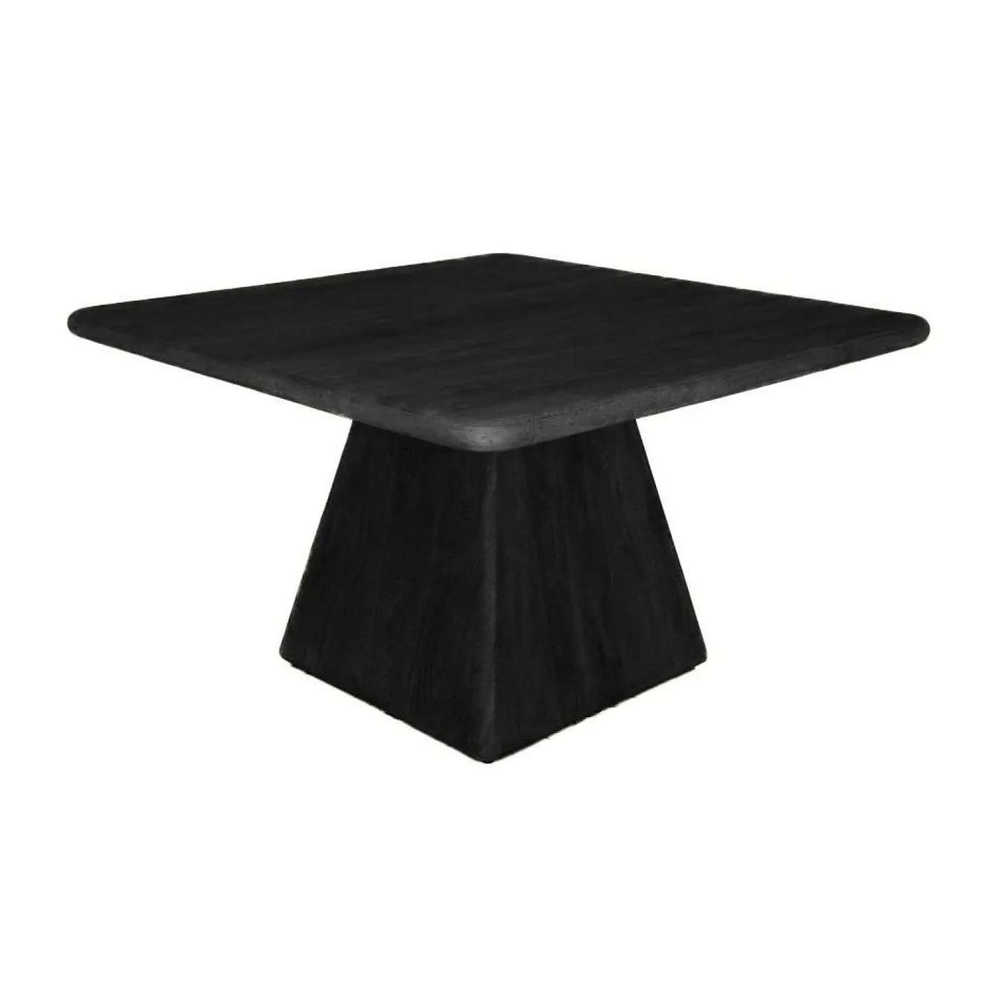 Vierkante Eettafel Asti Mangohout kleur Zwart - Loft24.nl