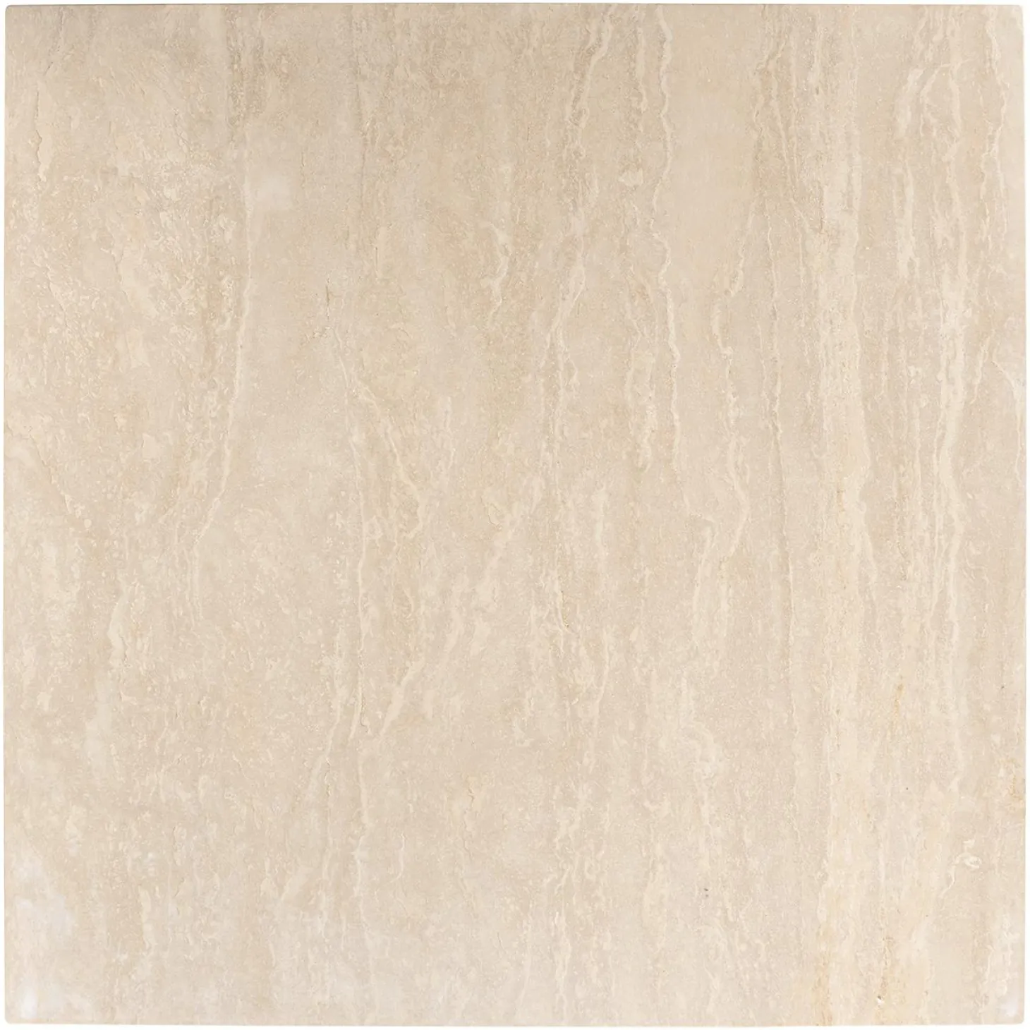 Vierkante Salontafel Biltmore Travertin 110 x 110 cm - Beige - Loft24.nl