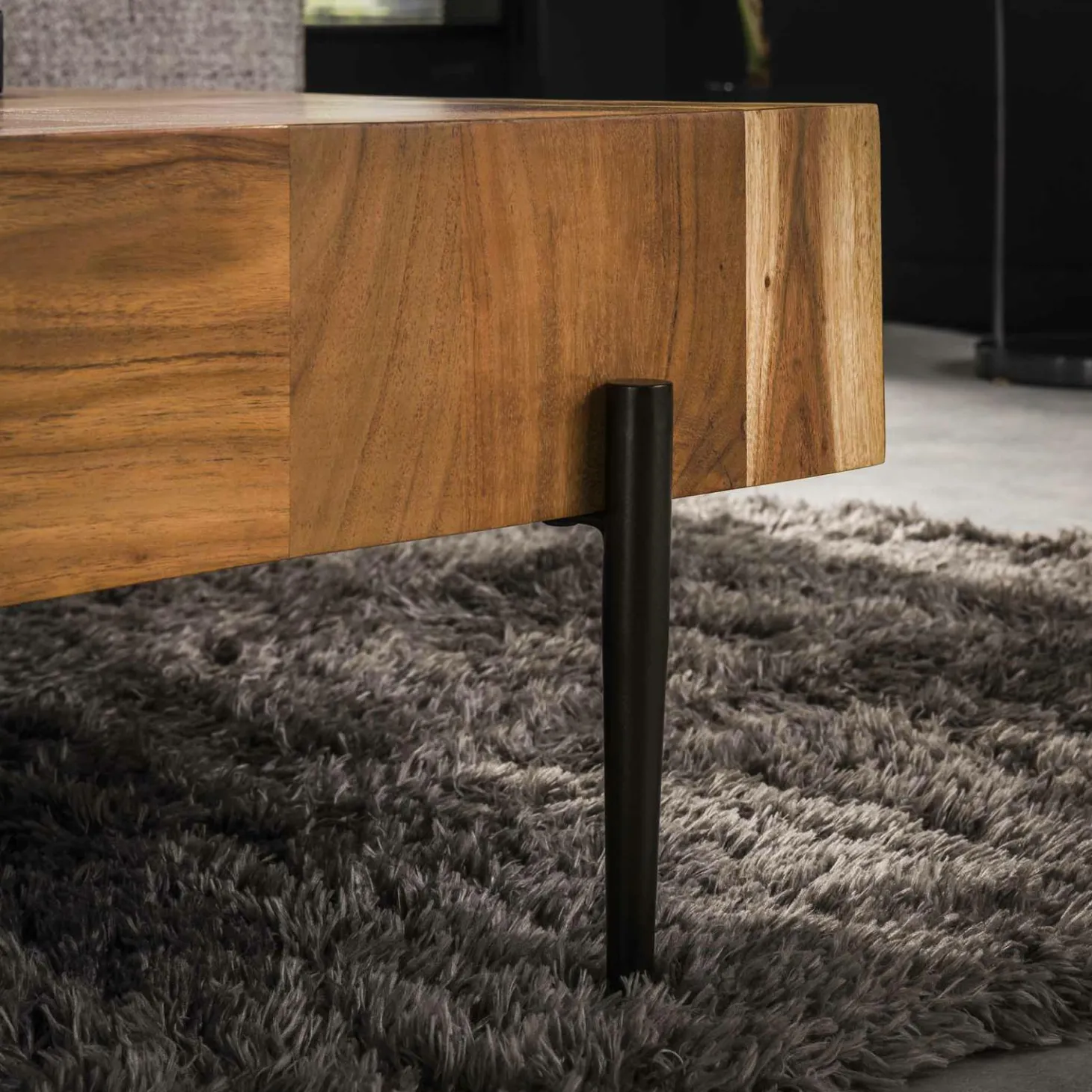 Vierkante Salontafel Blocks 90x90 cm - Acaciahout - Loft24.nl