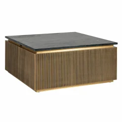 Vierkante Salontafel Ironville 90 cm - Marmer - Loft24.nl