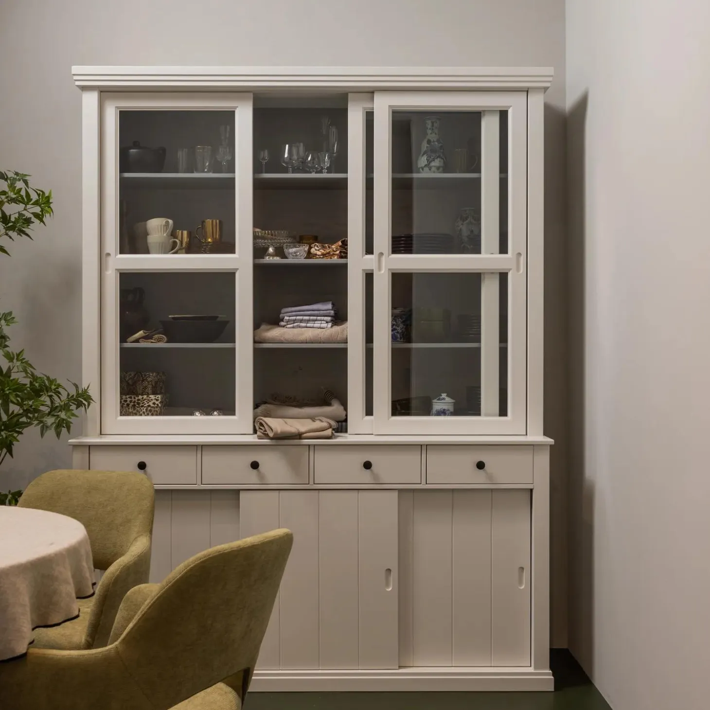 Vitrinekast Lagos - Wit - Loft24.nl