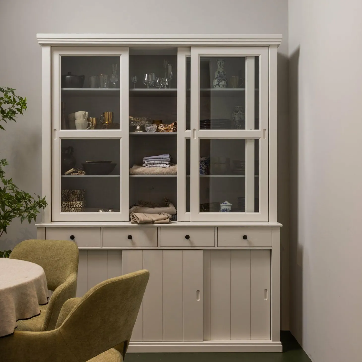 Vitrinekast Lagos - Wit - Loft24.nl