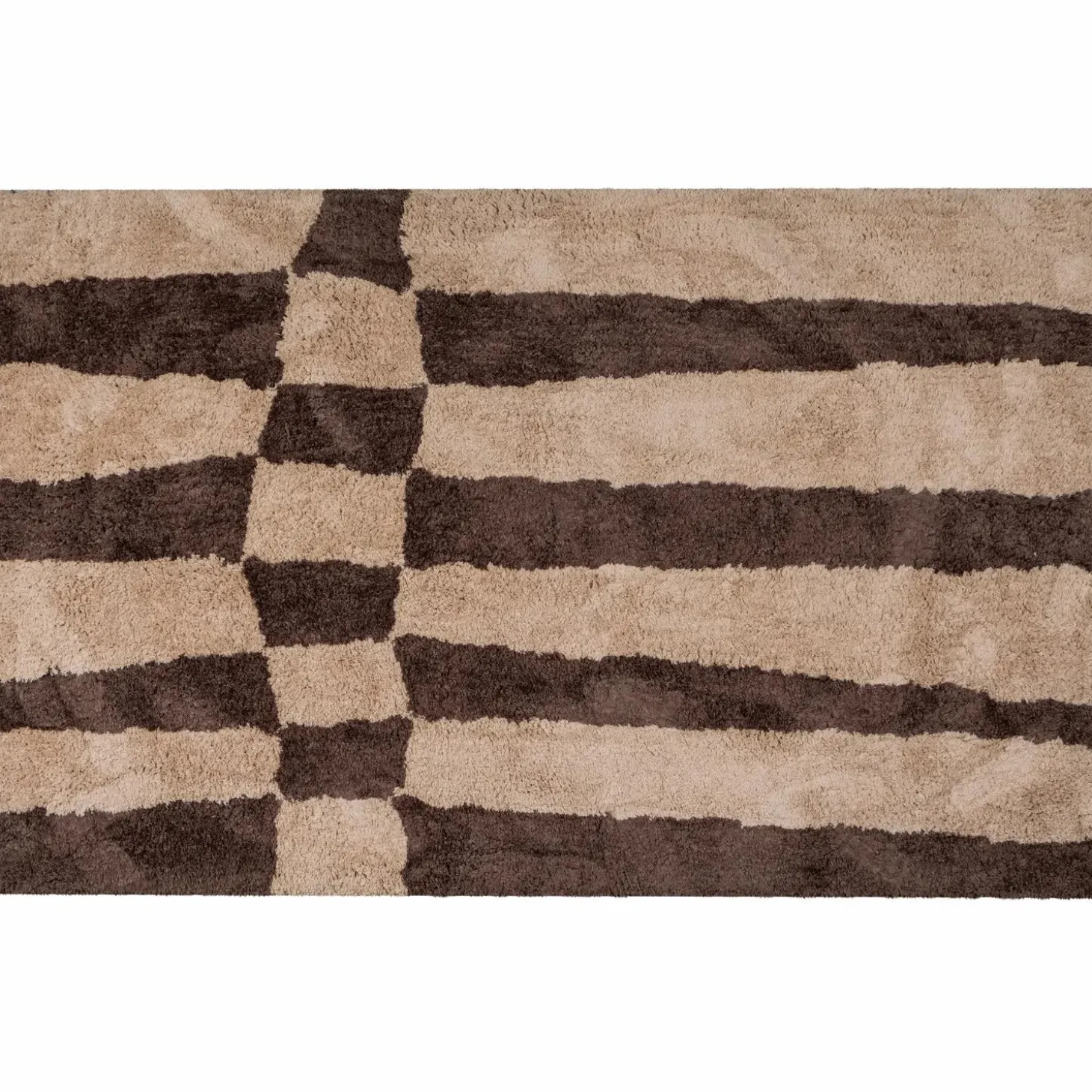 Vloerkleed Fafa - Grafisch Dessin bruin 200x300cm - Loft24.nl