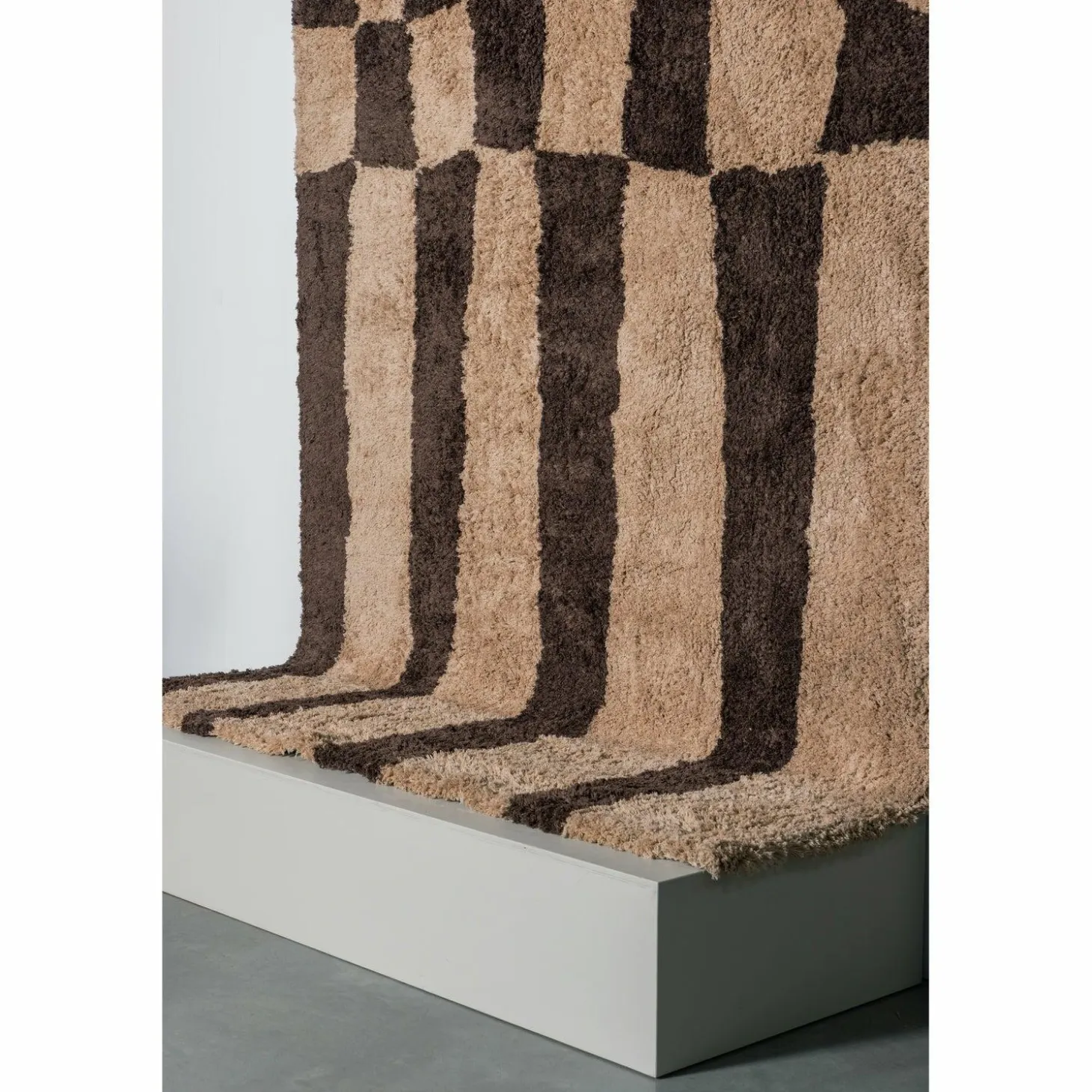 Vloerkleed Fafa - Grafisch Dessin bruin 200x300cm - Loft24.nl