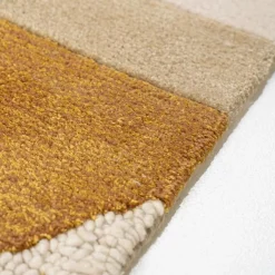 Vloerkleed Kazi 190 x 290 cm - Mosterdgeel - Loft24.nl