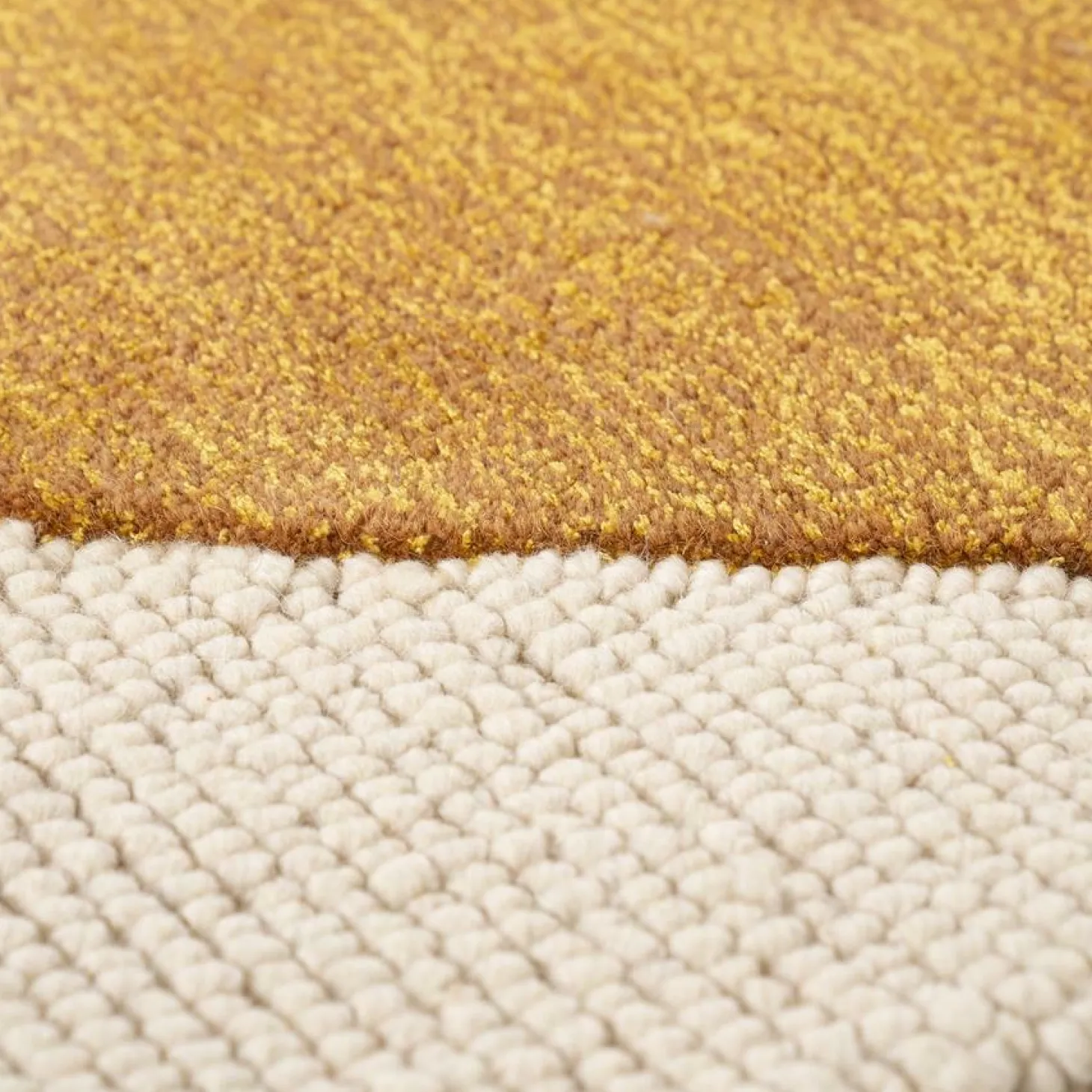 Vloerkleed Kazi 190 x 290 cm - Mosterdgeel - Loft24.nl