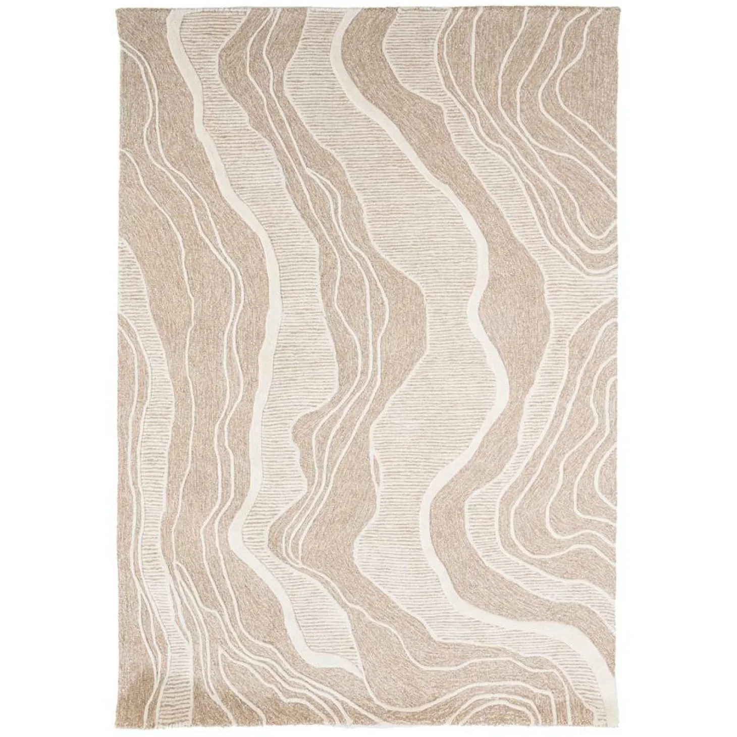 Vloerkleed Soil - Beige 190x290cm - Loft24.nl
